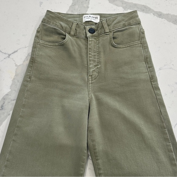 FITJEANS Straight Leg- Khaki XSMALL - Picture 4 of 6